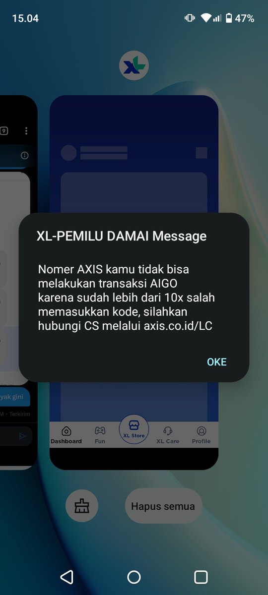 nasqi28's tweet photo. @myXL Trus dpt sms ma notif gini https://t.co/ZV9mZIps4X