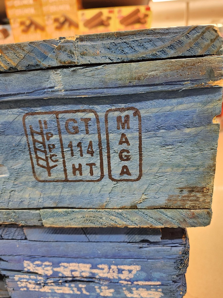 #MAGA.   Found this on a pallet at my work