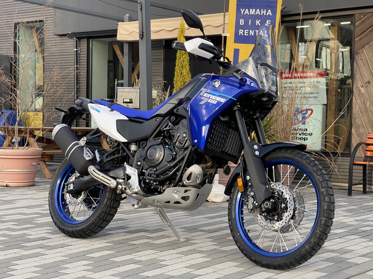 YSP42179770's tweet image. 新型Tenere700 ブルーも入荷しました！

水色は4月頃入荷予定となっております。
今なら2024年モデルとの比較も可能です！

気になる方は是非当店まで！

＃Tenere700 ＃YAMAHA ＃ヤマハ