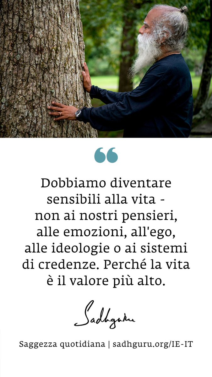 GabriellaCadei's tweet photo. Una volta che diventi sensibile alla vita dentro di te, non c'è modo che tu non diventi sensibile ad ogni altra forma di vita.

 impara come: in  7 fasi trasforma la tua vita con #Sadhguru
👉 https://t.co/QbSmDtyVMu

Oppure scarica l'app 
https://t.co/fKKdiOFBkP
#SadhguruQuotes https://t.co/JBQxmhm4Gy