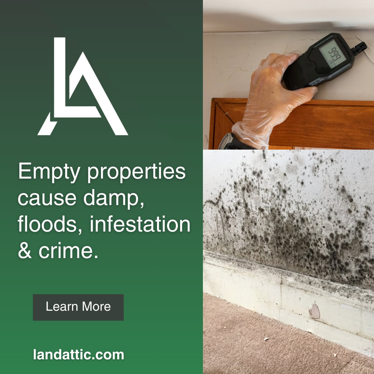 Empty properties face issues like damp, infestation, and security risks. Addressing these early can help restore them effectively. #UrbanRegeneration #PropertyDevelopment #PropertyInvestment #EmptyHomes #emptyproperty