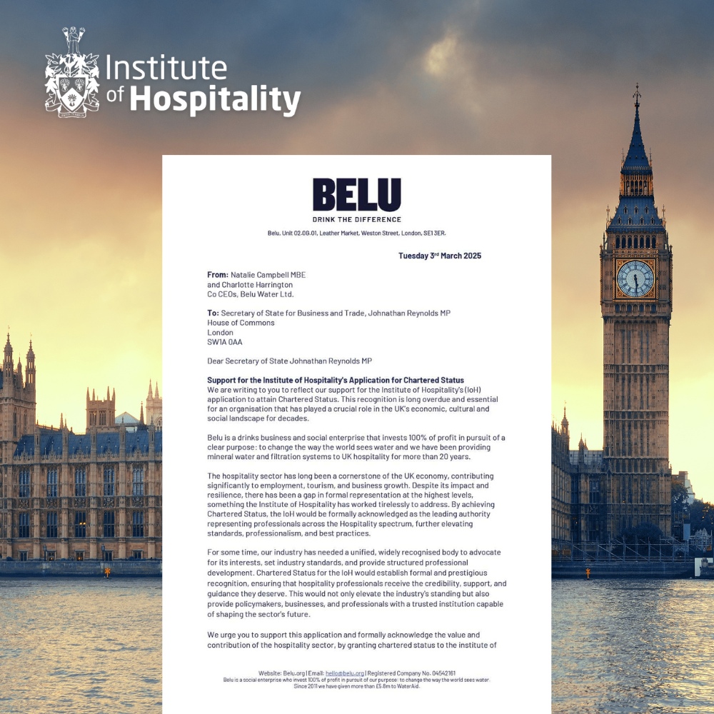 IoH_Online's tweet photo. Thank you to @BeluWater for supporting our application for Chartered Status by sending a letter to the UK government's Secretary of State for Business and Trade.
We are incredibly grateful for your support.
#CharteredStatus #IoH #imin #SupportForChange #InstituteofHospitality https://t.co/MFGCpnWQP6