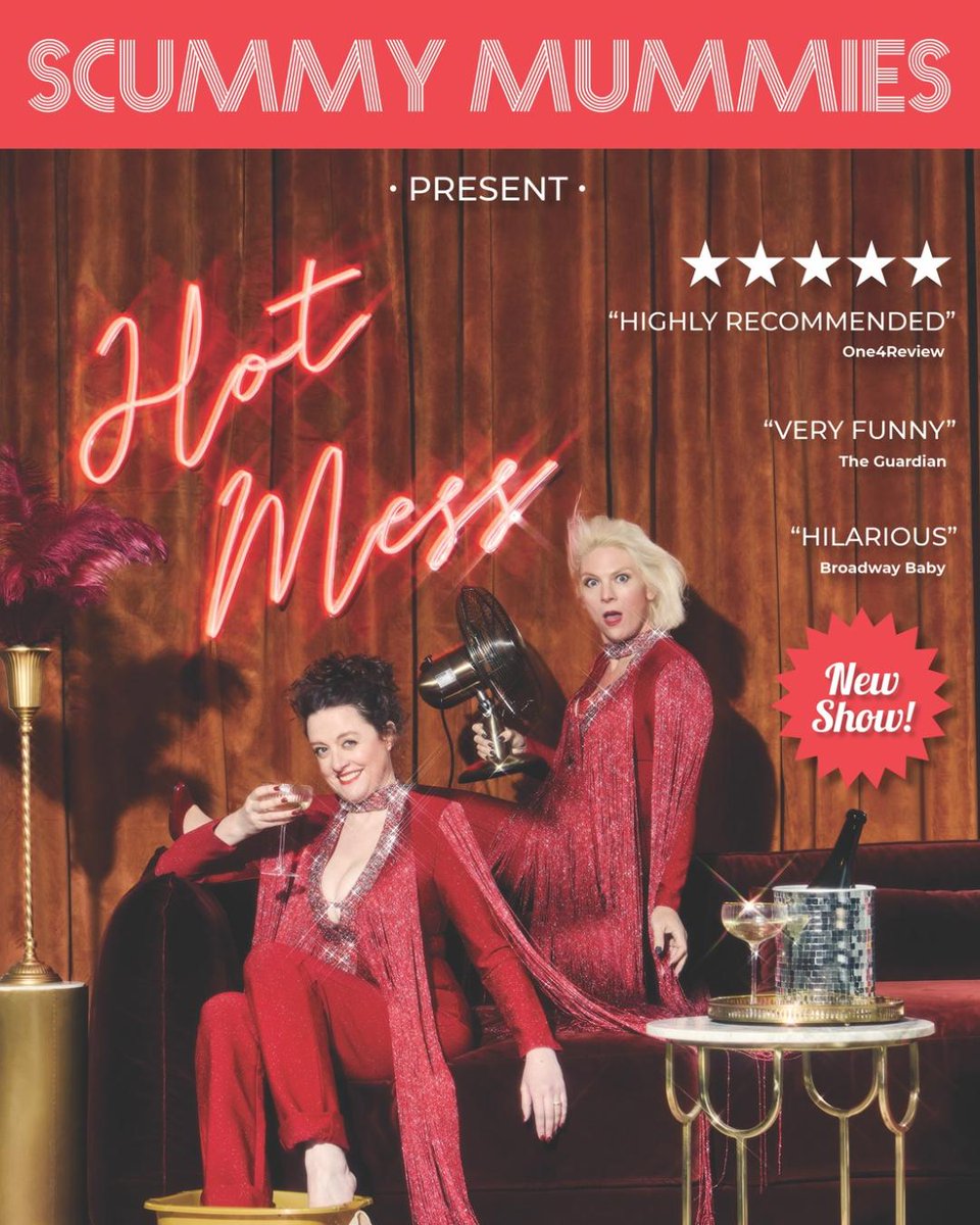 We are back on the road! Our new show Scummy Mummies: Hot Mess
Tickets from scummymummies.com