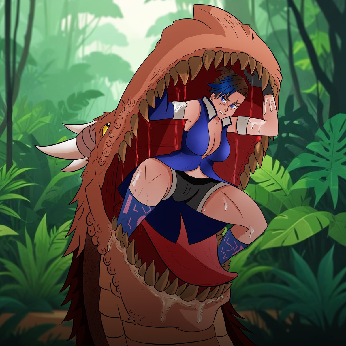 inkspire_0's tweet image. Trapped in the belly of the beast… but not for long! 🦖💥 #FightOrFlight

#gamergirl #StreamForHumanity #AnimeArt #GamerseGames #furryarwork #furryarts #StreamerCommunity #gfx #gamers