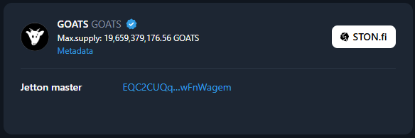 GOATS_immortal's tweet photo. GOATS 10th Burn: Big Burn Alert! 🔥

This isn’t just another burn—it’s a big one! $GOATS has just completed its 10th burn, cutting supply and stacking value once again.

The mission stays the same: fuel the fire, tighten the supply, and keep the momentum rolling.

🔥 This Week’s Burn Breakdown:
- $TON Buyback Burn: 25,459,809.99 $GOATS (Avg. price: $0.00009064)
- $GOATS Revenue Burn: 12,247,271.99 $GOATS
- Total Burned: 37,707,081.98 $GOATS
- Supply After Burn: 19,659,379,176.56 $GOATS

📜 Burn Protocol:
1️⃣ Weekly $TON revenue buybacks keep the inferno alive.
2️⃣ 100% of $GOATS revenue is converted straight into burn fuel.