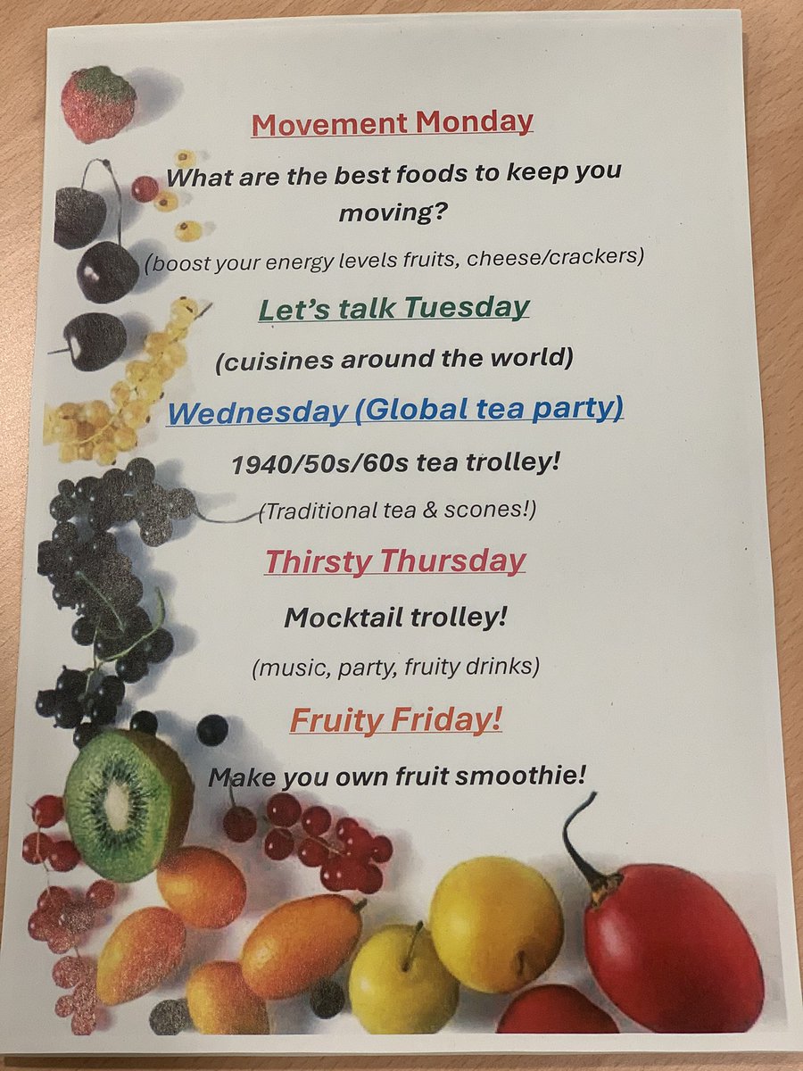Lizzie Therapeutic Activity Coordinator W30 MRI π (@activitymft) on Twitter photo #nutritionandhydrationweek
<a href="/30_care/">Ward 30 OPAL Unit & TDU</a> <a href="/mri_team/">OPAL Front Door Team - Manchester Royal Infirmary</a> <a href="/MFT_PatientExp/">Patient Experience</a> <a href="/MFTnhs/">MFT NHS</a>
π«π§π₯π°π§π₯πππ«ππππ #nutritionandhydrationweek
<a href="/30_care/">Ward 30 OPAL Unit & TDU</a> <a href="/mri_team/">OPAL Front Door Team - Manchester Royal Infirmary</a> <a href="/MFT_PatientExp/">Patient Experience</a> <a href="/MFTnhs/">MFT NHS</a>
π«π§π₯π°π§π₯πππ«ππππ