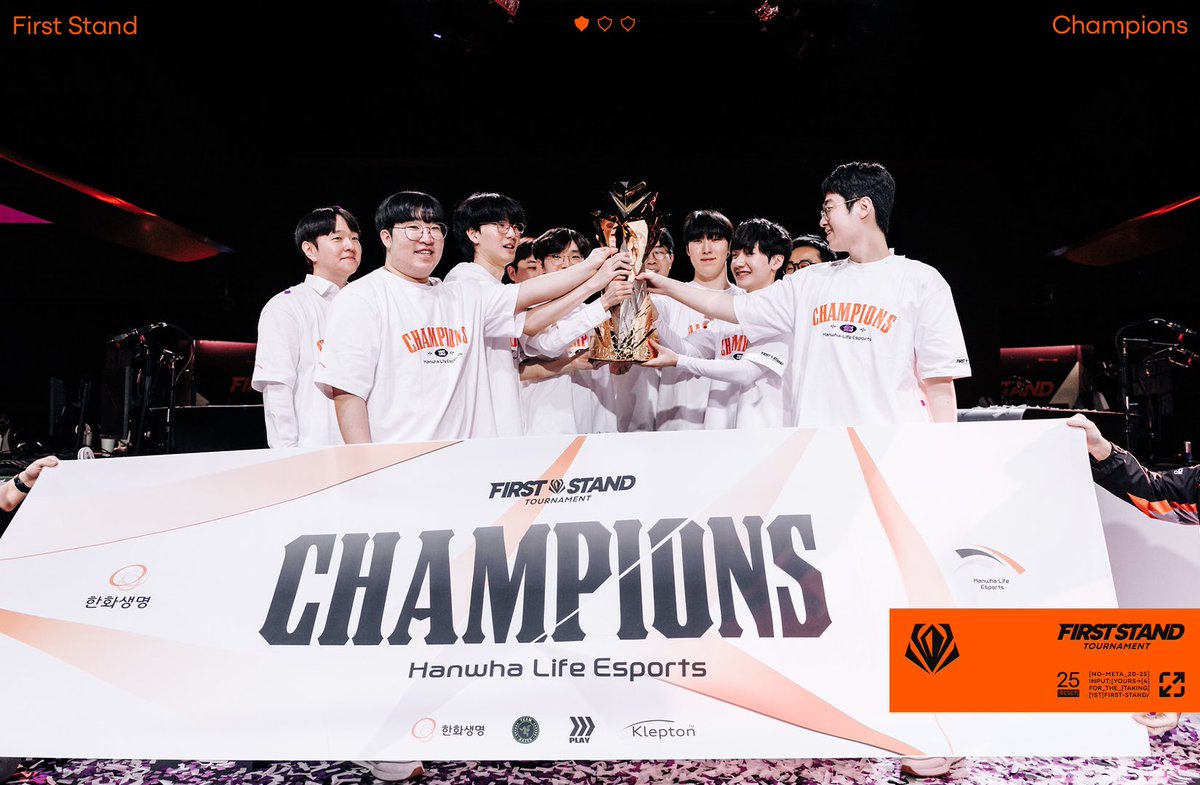 THE ‘FIRST’ CHAMPIONS, HLE 🏆

#FST2025 #LCKWIN <a href="/HLEofficial/">Hanwha Life Esports</a>