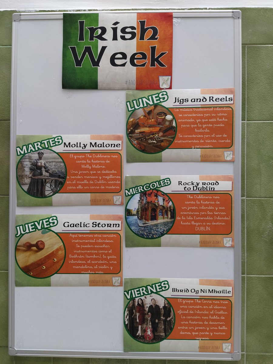 CEIP Anduva (@colegioanduva) on Twitter photo 🍀 Happy St. Patrick's Day everyone!!
🇮🇪 Esta semana #Anduvasuenaa se traslada a la Isla Esmeralda para traernos la magia de su música.
🌈🪙 A través de la música de <a href="/DescubreIrlanda/">Turismo de Irlanda</a> encontraremos el secreto que está al final del arcoíris. 🍀 Happy St. Patrick's Day everyone!!
🇮🇪 Esta semana #Anduvasuenaa se traslada a la Isla Esmeralda para traernos la magia de su música.
🌈🪙 A través de la música de <a href="/DescubreIrlanda/">Turismo de Irlanda</a> encontraremos el secreto que está al final del arcoíris.