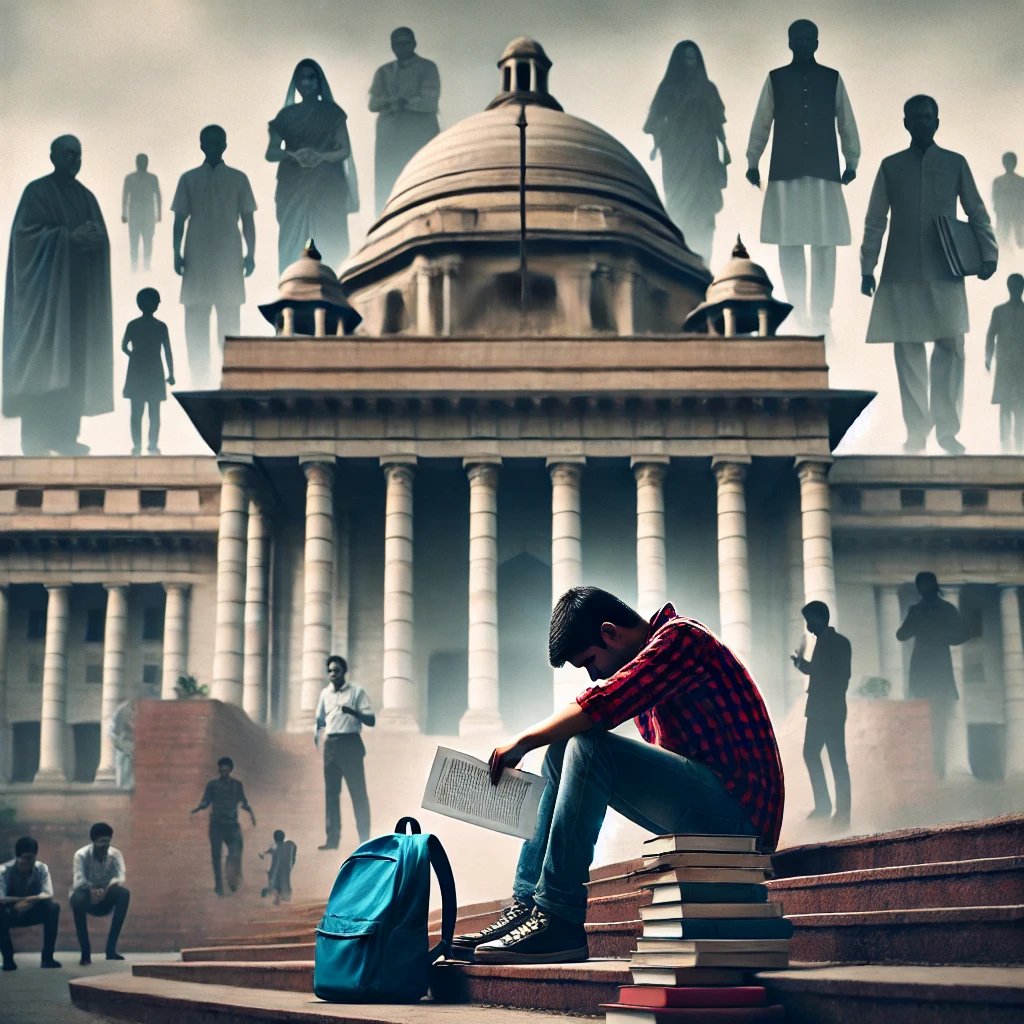 GopiKumarMehta's tweet image. एक विद्यार्थी क्या करे, किससे लड़े,
परीक्षा से, सरकार से, समाज से या परिवार से,
हर ओर संघर्ष, हर मोड़ पर सवाल,
सपनों की नौकरी बन गई बस एक बवाल।

हो सके इस इमेज में आप क्या caption देना चाहते हैं?
#SSC_RELEASE_CGL2024_FINALANSKEY 
#SSC_CGL_2024_SCAM