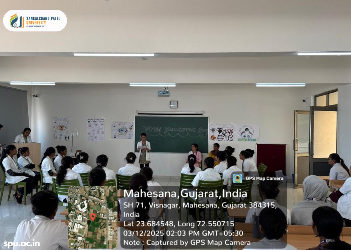 spuvsn's tweet image. 🎗️ World Glaucoma Day Celebration at Nootan College of Nursing! 👁️🌍

On the occasion of World Glaucoma Day, Nootan College of Nursing, SPU took the initiative to spread awareness about glaucoma – the silent thief of sight. 
#WorldGlaucomaDay #EyeHealthMatters #PreventBlindness