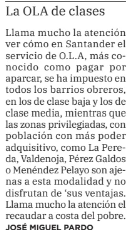 Gema no tiene OLA donde vive.