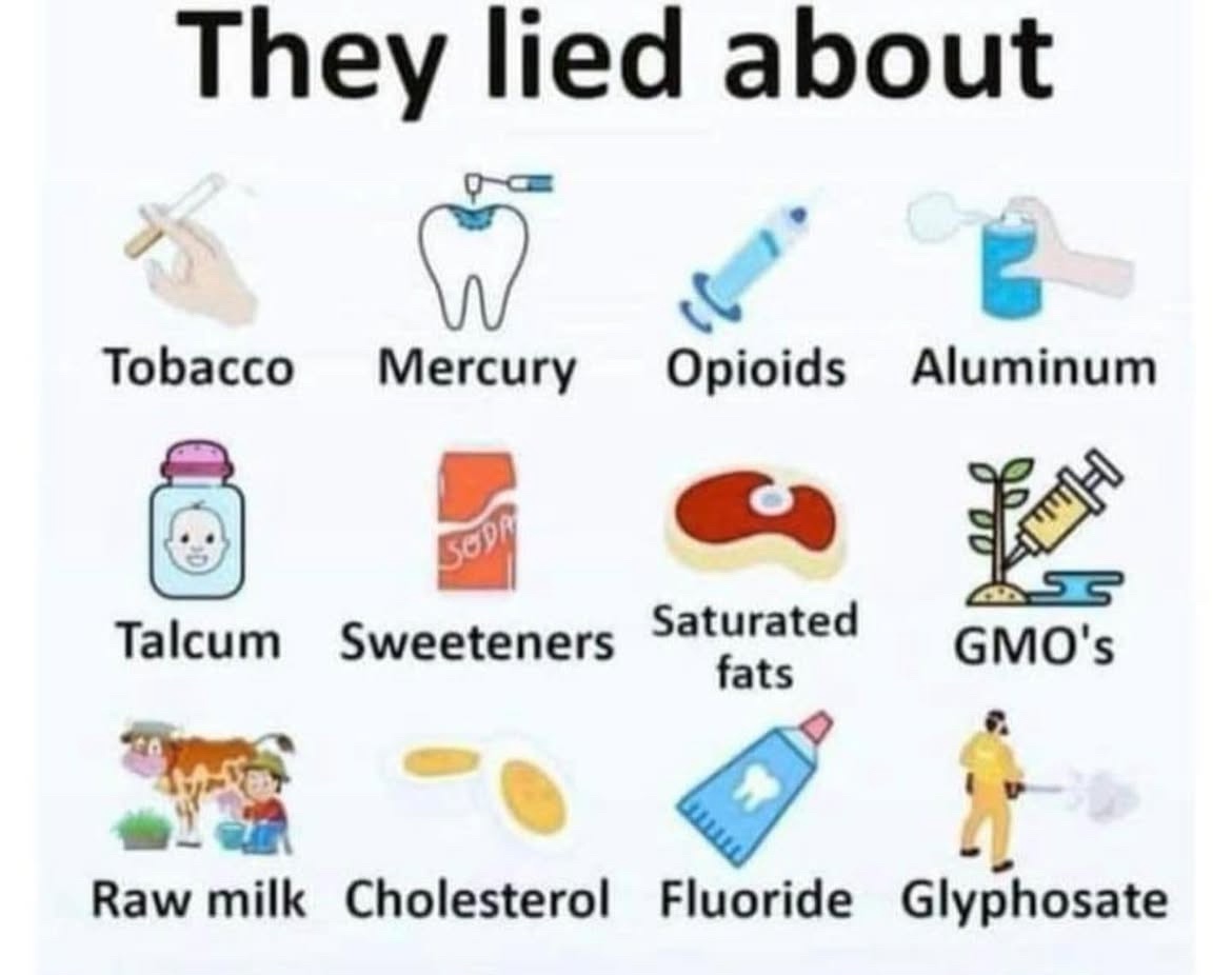 CaryKelly11's tweet photo. How many times do you need to be lied to for you to automatically meet any scientific insistence that something is safe with great suspicion? 

I’m so tired of the BS. https://t.co/nEylaB9gK9