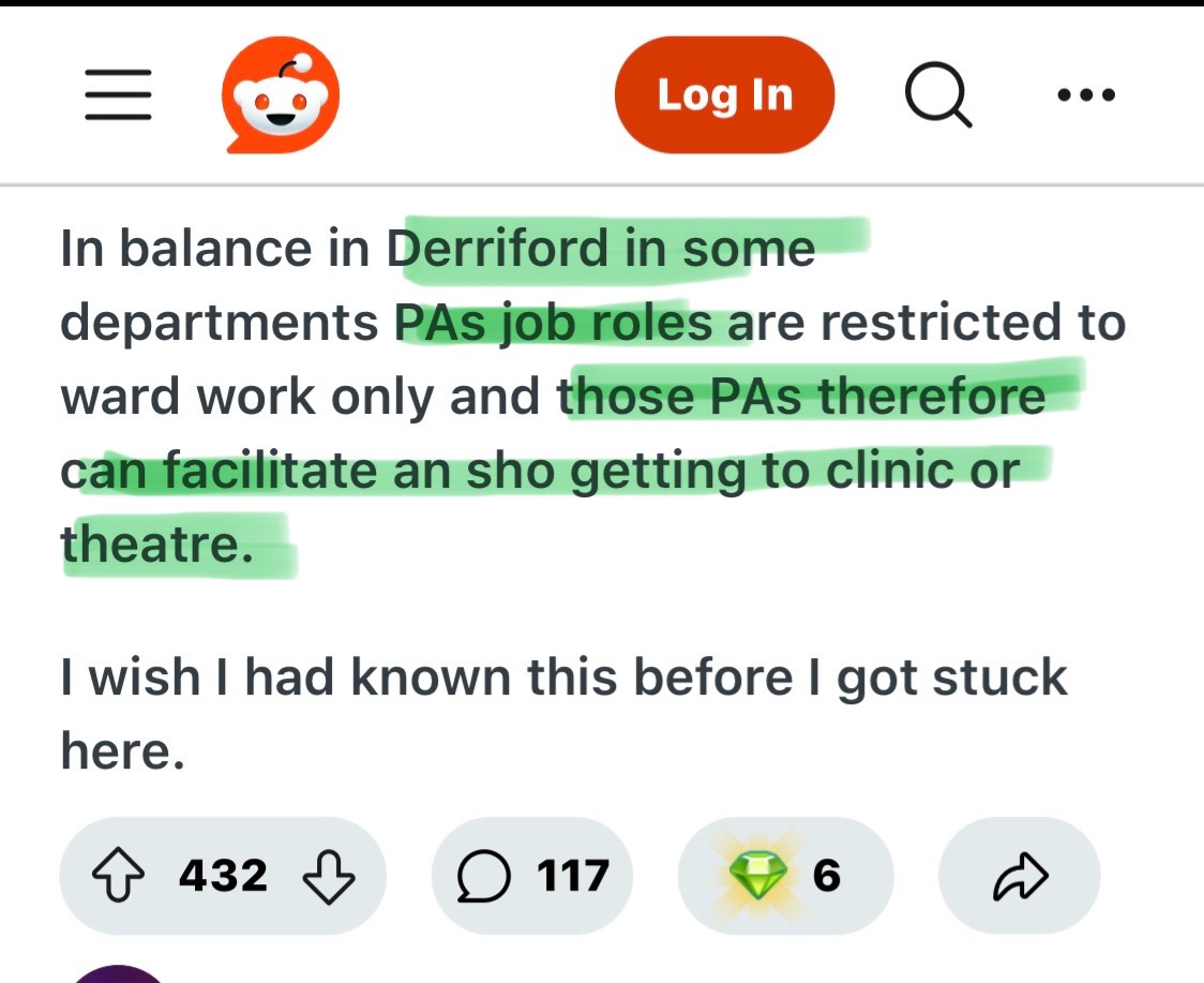 The Med Reg (@medregoncall1) on Twitter photo 🆘 Hello Plymouth Hospitals <a href="/UHP_NHS/">University Hospitals Plymouth NHS Trust</a>,
The conduct of your Physician Assistants is literally verging on criminality.
⭕️ They operate as the lead surgeon (and first assist) on patients, including kiddies and CANCER patients 💀💀, while junior doctors are stuck on the wards doing 🆘 Hello Plymouth Hospitals <a href="/UHP_NHS/">University Hospitals Plymouth NHS Trust</a>,
The conduct of your Physician Assistants is literally verging on criminality.
⭕️ They operate as the lead surgeon (and first assist) on patients, including kiddies and CANCER patients 💀💀, while junior doctors are stuck on the wards doing