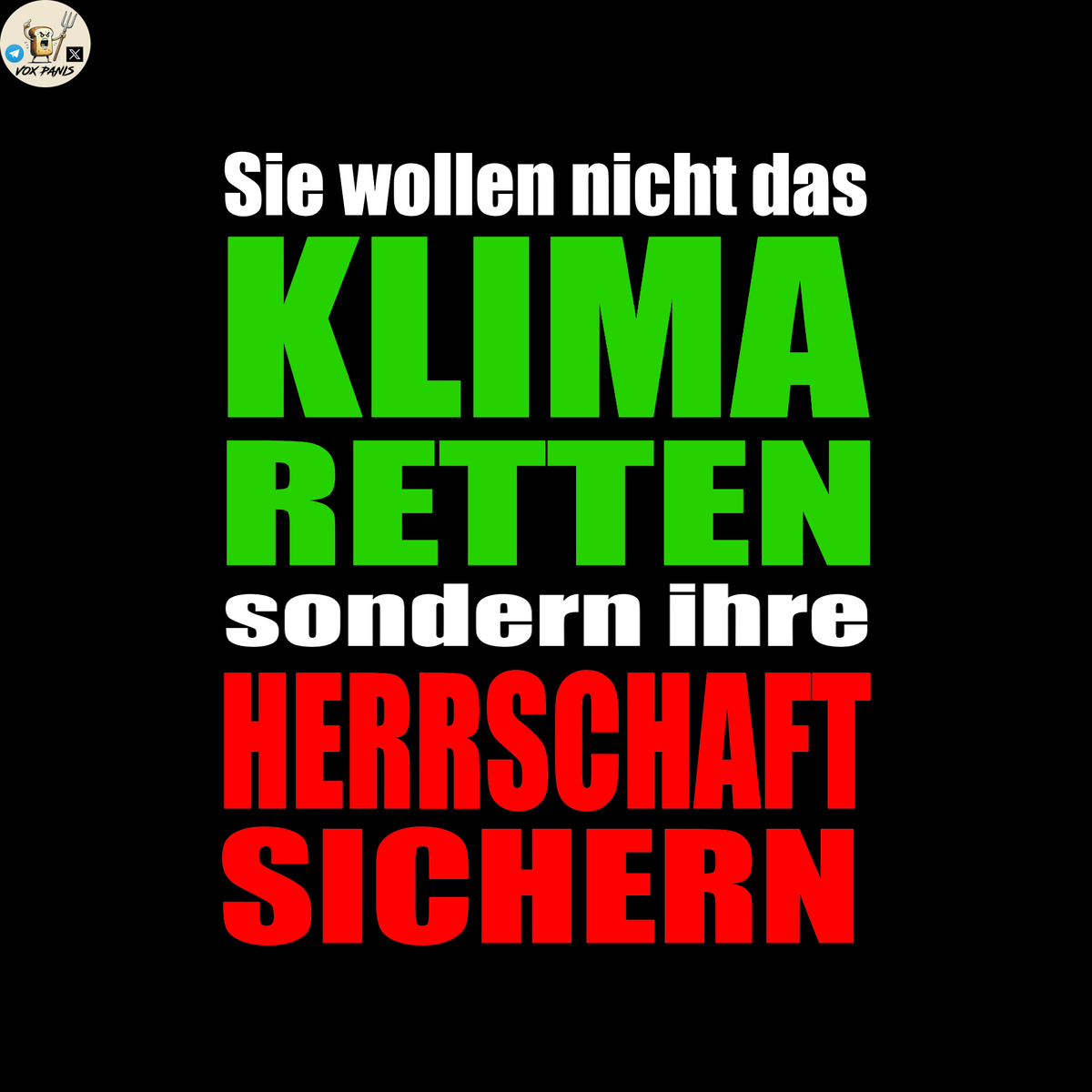 voxpanis's tweet image. Nur mal kurz das Offensichtliche.

#Klima #Klimaneutralität #NWO #Kommunismus