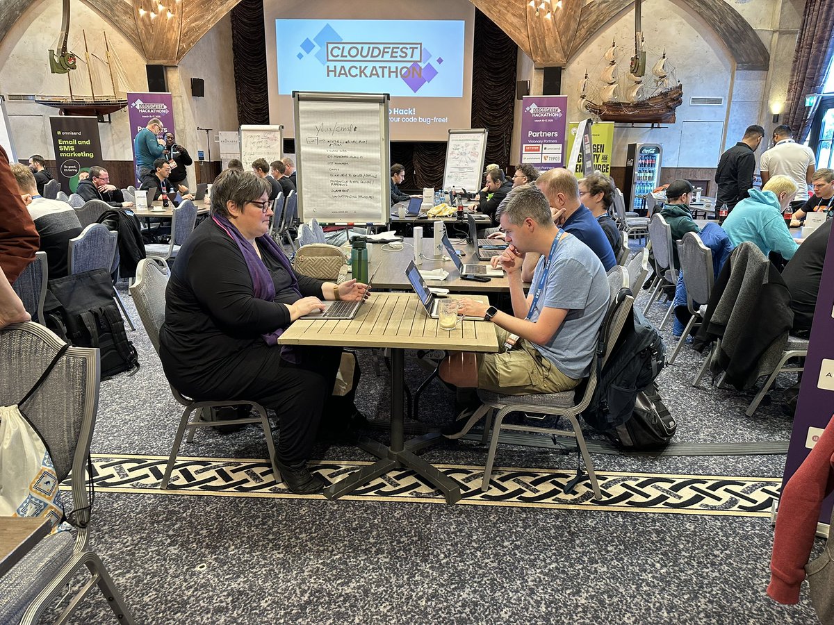 craylormade's tweet image. It’s the final day of the #CloudFest Hackathon, and the teams are focused in! Here’s some of the CMS Freedom team hard at work on on their project.

Their goal is to make it easy to migrate any website to WordPress, regardlesss of the backend. Using the creative approach of a…