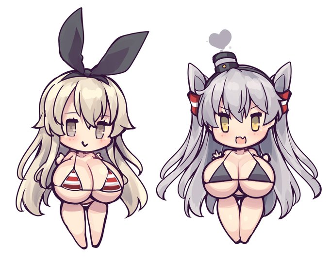 大変お待たせしましたがおSkeb納品しました!
おまけで描いたおっぱい島風&天津風
https://t.co/PrEbTYDOef 