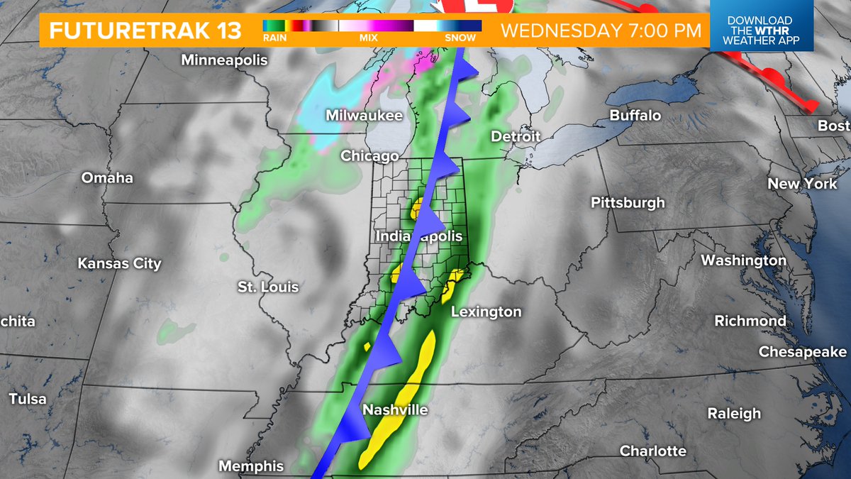Sunny and seasonal St. Patrick's Day then we're headed to 70 tomorrow! Mid-week storm system brings rain/storms Wednesday evening and temps dropping into the 40s again Thursday.
 @wthrcom