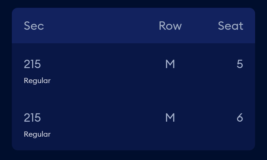 ind1a's tweet photo. Selling my Manchester Ghost tickets on the Axs app, upper tier seated, £75 each https://t.co/UNWRkDaEPH