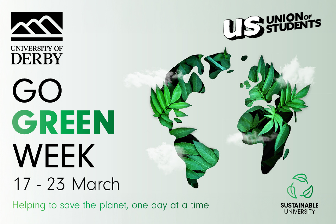 Derby Uni Students (@derbyunistudent) on Twitter photo Get involved with <a href="/DerbyUnion/">Union of Students</a> this #GoGreenWeek! π
From today's Sustainability Fair to repairing ripped clothes items, a litter pick and eco-friendly candle making, there's plenty to get involved with! β»οΈπ―οΈ
See all events: ow.ly/YIry50VftG3. Get involved with <a href="/DerbyUnion/">Union of Students</a> this #GoGreenWeek! π
From today's Sustainability Fair to repairing ripped clothes items, a litter pick and eco-friendly candle making, there's plenty to get involved with! β»οΈπ―οΈ
See all events: ow.ly/YIry50VftG3.