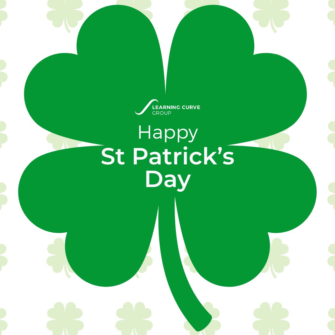 Happy St. Patrick’s Day from all of us at Learning Curve Group!

Wishing you luck and a great day ahead. 🍀