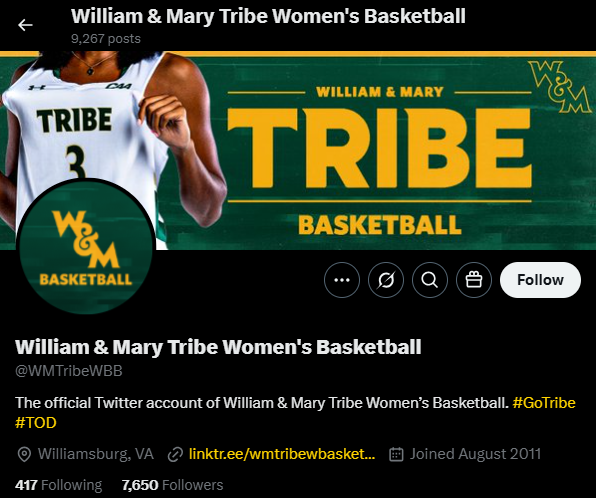 HoopHeroines (@hoopheroines) on Twitter photo Breaking Down the Conference Champions:
William & Mary | <a href="/WMTribeWBB/">William & Mary Tribe Women's Basketball</a> | <a href="/CAASports/">Coastal Athletic Association</a>
Record: 14-18
Four Factors:
EFG% - William & Mary 43.8 | ✅Opponent 46.0
TOV% - William & Mary 19.8 | ✅Opponent 19.1
ORB% - William & Mary 28.3 | ✅Opponent 32.1
FTRate - William & Mary 13.7 | Breaking Down the Conference Champions:
William & Mary | <a href="/WMTribeWBB/">William & Mary Tribe Women's Basketball</a> | <a href="/CAASports/">Coastal Athletic Association</a>
Record: 14-18
Four Factors:
EFG% - William & Mary 43.8 | ✅Opponent 46.0
TOV% - William & Mary 19.8 | ✅Opponent 19.1
ORB% - William & Mary 28.3 | ✅Opponent 32.1
FTRate - William & Mary 13.7 |