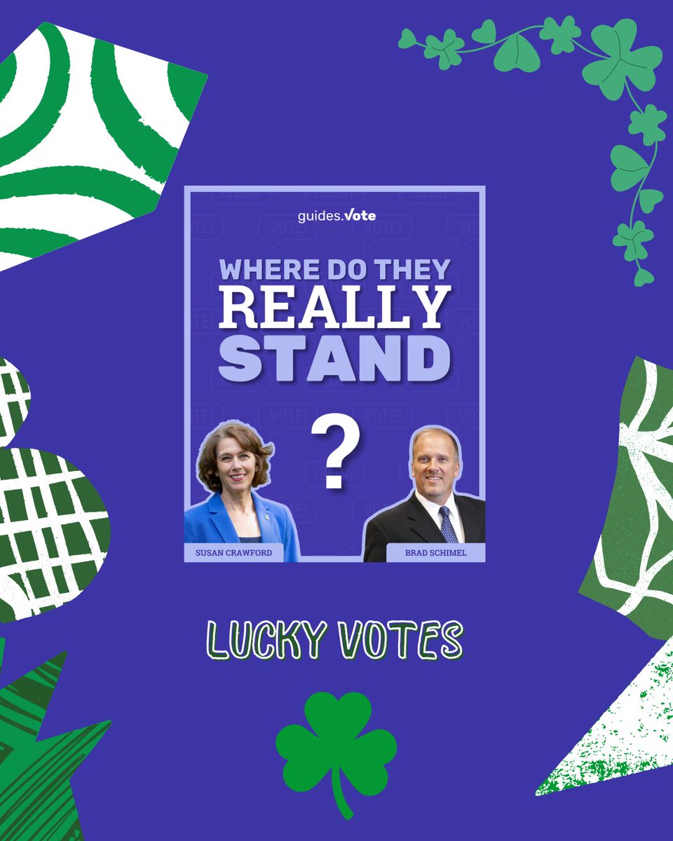 Happy #StPatricksDay2025
Get the facts, learn where the candidates stand, and make your voice count.⁠ ⁠
 ⁠
 Visit guides.vote to stay informed.⁠
#WisconsinSupremeCourtElection #Wisconsin #Election #Vote #April1