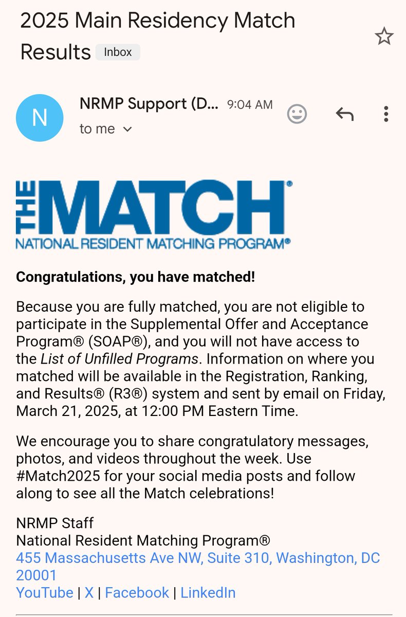 "وتشاءُ أنت من البشائر قطرةً
ويشاءُ ربُك أن يُغيثك بالمطر"

الحمدلله حمداً يوافي نعمه ، الحمدلله 
 
I MATCHED ♥️♥️♥️♥️♥️♥️