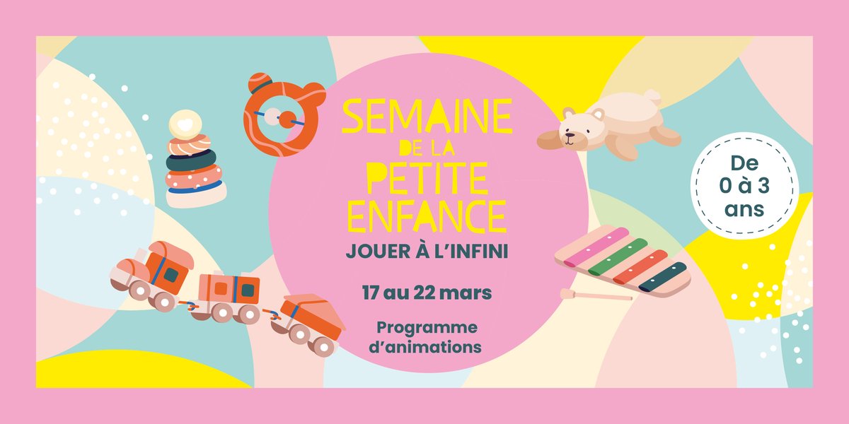 La Semaine nationale de la Petite enfance est lancée 👶👧

Soirée jeux, réunion d’information sur les modes d’accueil, portes-ouvertes de crèche, lieu d’accueil enfant-parent, et bien d'autres animations,  vous attendent du 17 au 22 mars 📅

Découvrez tous les rendez-vous de