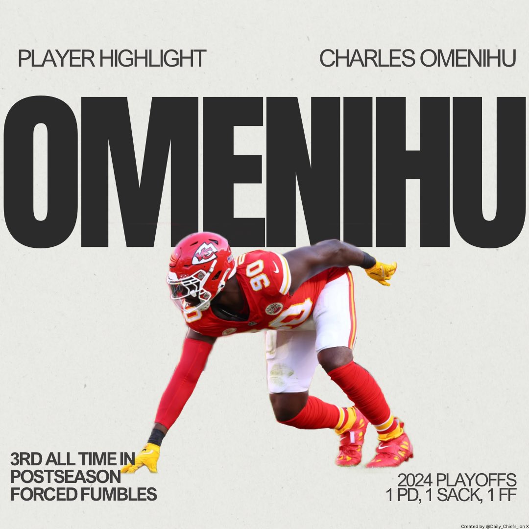 Daily Chiefs (@daily_chiefs_) on Twitter photo DAY 1 of dropping a new edit every day until the Chiefs bring back Omenihu! (<a href="/charless_94/">Charles Omenihu</a>) 🔥😈
Starting with this one—because the defense NEEDS him back. 💪🏼🐺 DAY 1 of dropping a new edit every day until the Chiefs bring back Omenihu! (<a href="/charless_94/">Charles Omenihu</a>) 🔥😈
Starting with this one—because the defense NEEDS him back. 💪🏼🐺