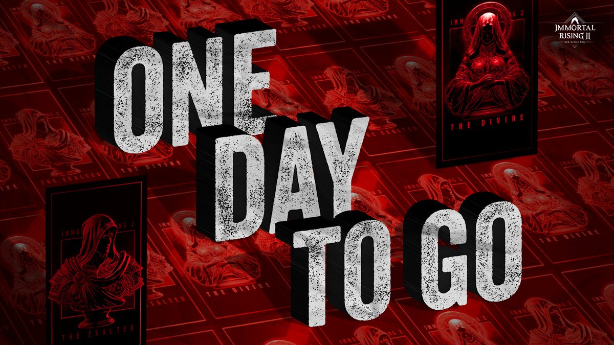 The Immortal Statues are ascending in less than 24 Hours ⚔️ 

⦿ 3,000 Supply 
⦿ Raffle begins: March 18, 5 AM UTC 
⦿ Raffle closes: March 20, 5 AM UTC 
⦿ Mint price set at 50 USD worth of $IMX

Learn more: statuenft.immortalrising2.com