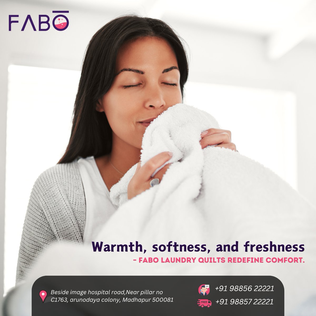 fabo_madhapur's tweet photo. Experience premium quilt cleaning at Fabo Laundry, Madhapur – because your comfort deserves the best!
📍 Fabo Laundry, Madhapur
🏠 Beside Image Hospital Road, Near Pillar No. C1763, Arunodaya Colony, Madhapur, 500081
📞 +91 98856 22221

#FaboLaundry #Madhapur #FreshAndCozy https://t.co/3HgN3qjjSd