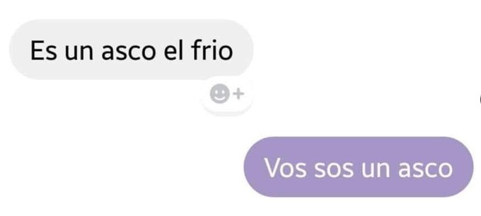 con el frio no