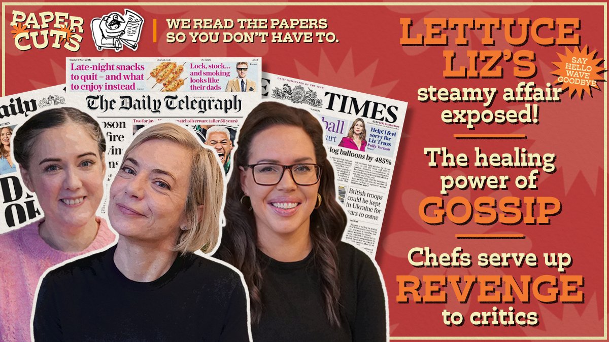 Paper Cuts Podcast (@papercutsshow) on Twitter photo 🚨NEW EPISODE🚨 The Daily Mail's Liz Truss kiss and tell 🤢🗞️ Gossip is good now, actually 🤫😈 Plus – Knives out, chefs are getting revenge 👨🍳🔪
Join <a href="/msmirandasawyer/">Miranda Sawyer</a>, Natasha Devon & <a href="/GrainneMaguire/">Gráinne Maguire</a> here: linktr.ee/papercutsshow 🚨NEW EPISODE🚨 The Daily Mail's Liz Truss kiss and tell 🤢🗞️ Gossip is good now, actually 🤫😈 Plus – Knives out, chefs are getting revenge 👨🍳🔪
Join <a href="/msmirandasawyer/">Miranda Sawyer</a>, Natasha Devon & <a href="/GrainneMaguire/">Gráinne Maguire</a> here: linktr.ee/papercutsshow