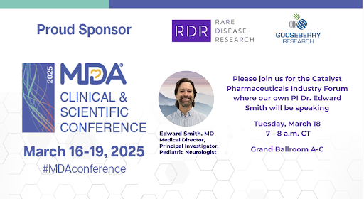 Looking forward to an interactive Day 2 at the MDA conference! Proud to sponsor the MDA Clinical &amp; Scientific Conference (March 16-19, 2025) in Dallas, TX! Join PI Edward Smith at the Catalyst Pharmaceuticals Forum on March 18, 7-8 a.m. CT. Let’s connect! #MDAconference