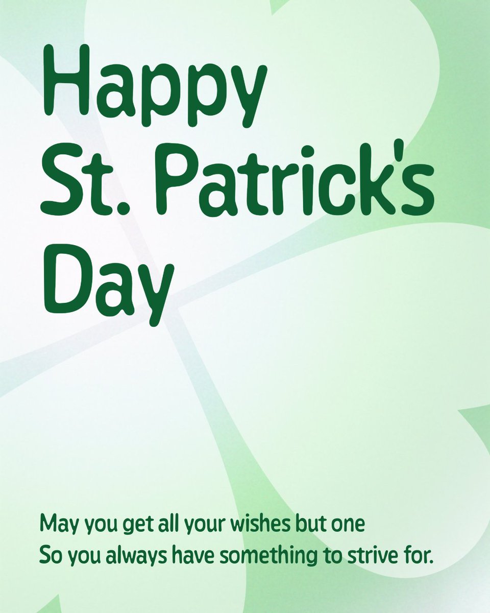 BMWofMelbourne's tweet photo. May the luck of the Irish
Lead to happiest heights
And the highway you travel
Be lined with green lights.

Happy St. Patrick's Day https://t.co/QuZjP5qnLj