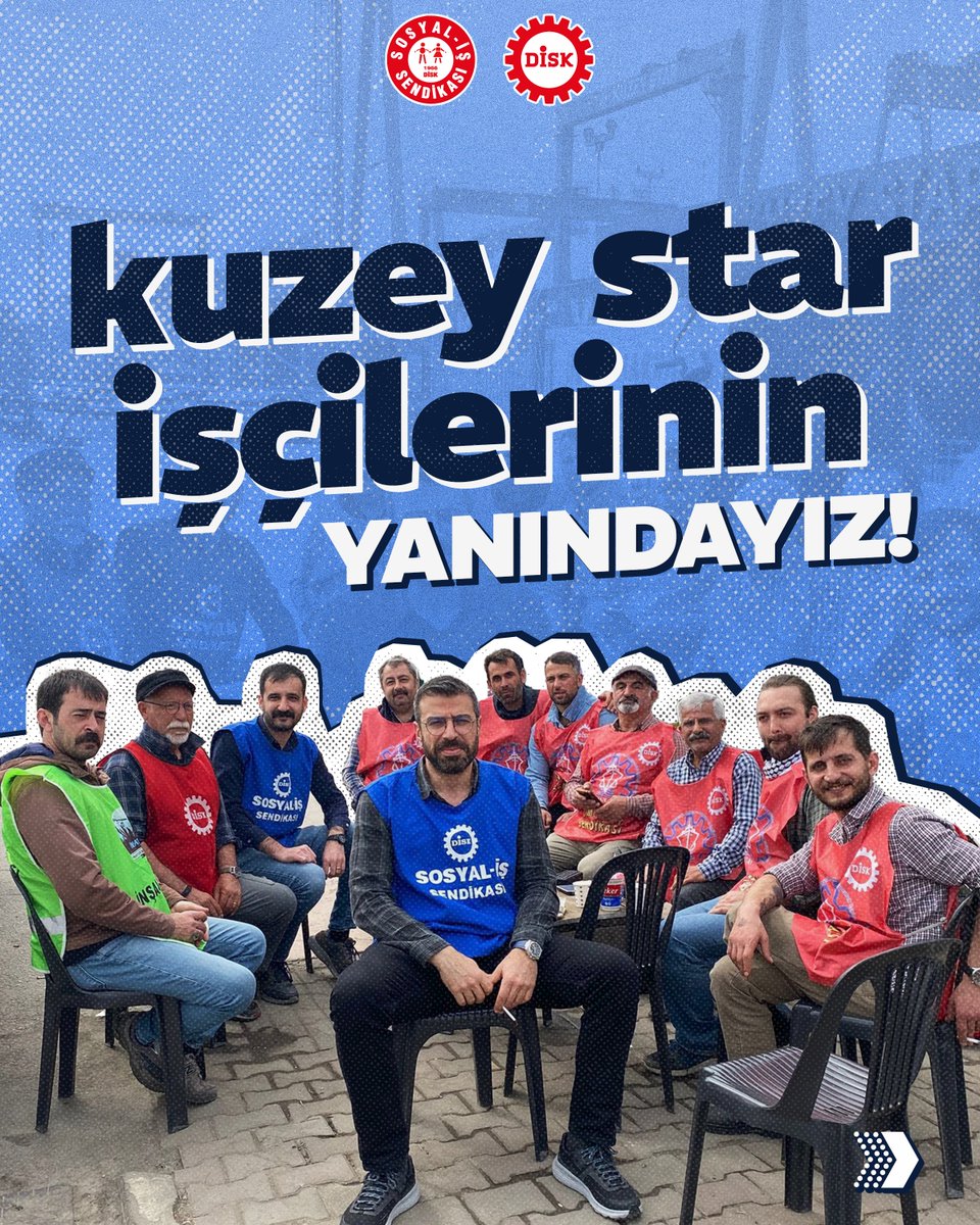 sosyalissendika's tweet photo. Sendikal hakları için direnen Kuzey Star Tersanesi işçilerinin yanındayız!

🔴 Genel Yönetim Kurulu üyemiz Gökhan Keskin ve İstanbul Şube Sekreterimiz Anıl Denizci, İstanbul Tuzla’da bulunan Kuzey Star Tersanesi’nde sendikalı oldukları için işten atılan Limter-İş üyesi işçilerin 13. gününe giren direnişini ziyaret ederek dayanışma dileklerimizi iletti.