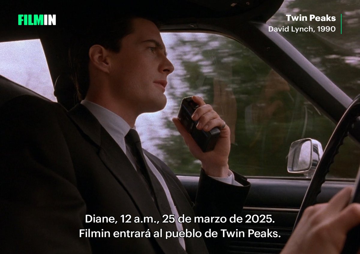 Filmin's tweet image. Lo habéis pedido mucho y aquí está: 

“Twin Peaks”, la icónica serie de David Lynch, llega a Filmin el próximo martes.