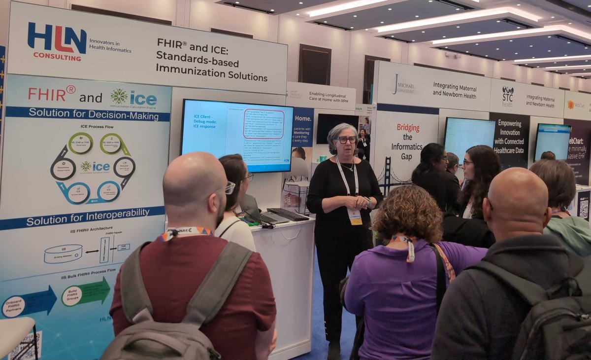 HLN Consulting, LLC (@hlnconsulting) on Twitter photo At #HIMSS25 in Las Vegas, <a href="/HLNConsulting/">HLN Consulting, LLC</a> showcased solutions for #IIS #interoperability & #immunization decision support, featuring #FHIR for #IIS & our award-winning #ICE, at the Interop+SMART Pavilion. Get details at hln.com/fhir-ice-4-iis… At #HIMSS25 in Las Vegas, <a href="/HLNConsulting/">HLN Consulting, LLC</a> showcased solutions for #IIS #interoperability & #immunization decision support, featuring #FHIR for #IIS & our award-winning #ICE, at the Interop+SMART Pavilion. Get details at hln.com/fhir-ice-4-iis…
