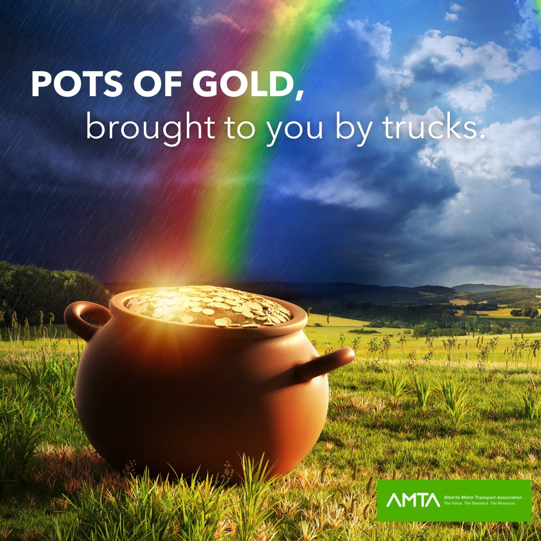 We've kept it a secret for long enough. 
It's time you knew that trucks transport the pots of gold to the end of the rainbow, not leprechauns. 
However, you still might get pinched if you're not wearing green so stay safe!
#AMTA #StPattys #Followtherainbow