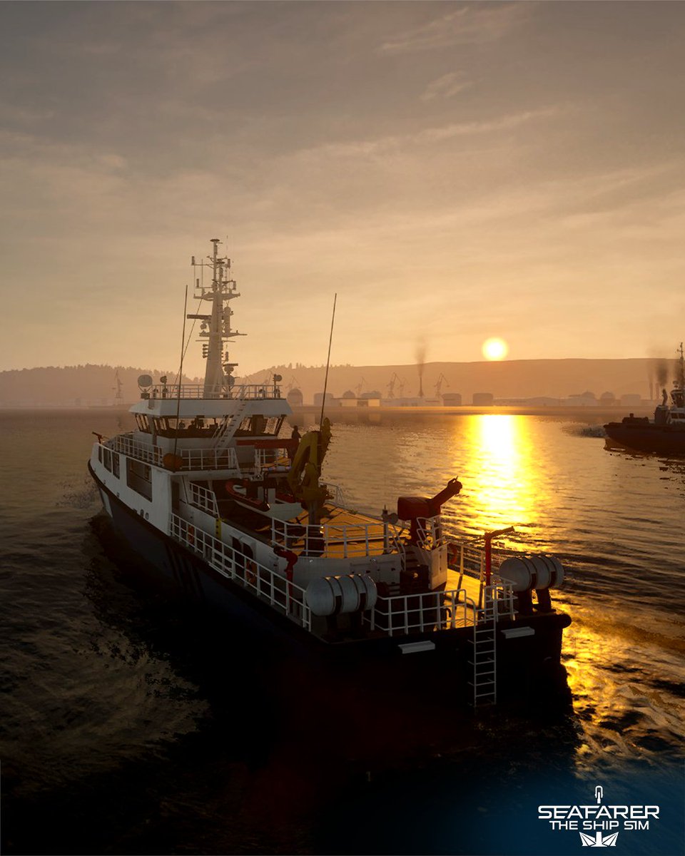 Navigate massive cargo ships across the seas, patrol harbors, respond to emergencies, battle fires, and much more! 🔥

Seafarer: The Ship Sim is coming to Early Access this Summer on Steam &amp; EGS - wishlist now! ⚓