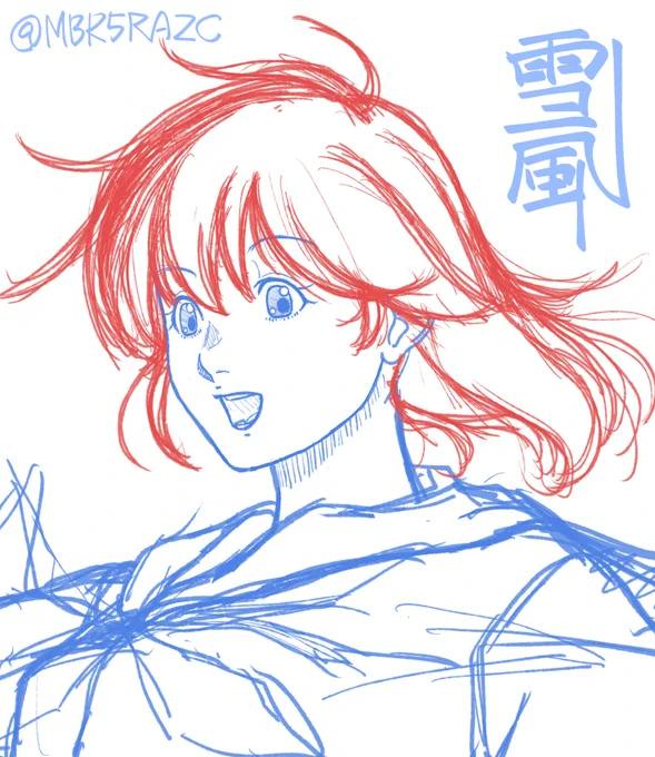 晴れてくれたのは良いけど花粉が飛びまくり……(;'д`)トホホヤル気が出ないけどラフくらいは描いてPCのデスクトップに貼っておく 