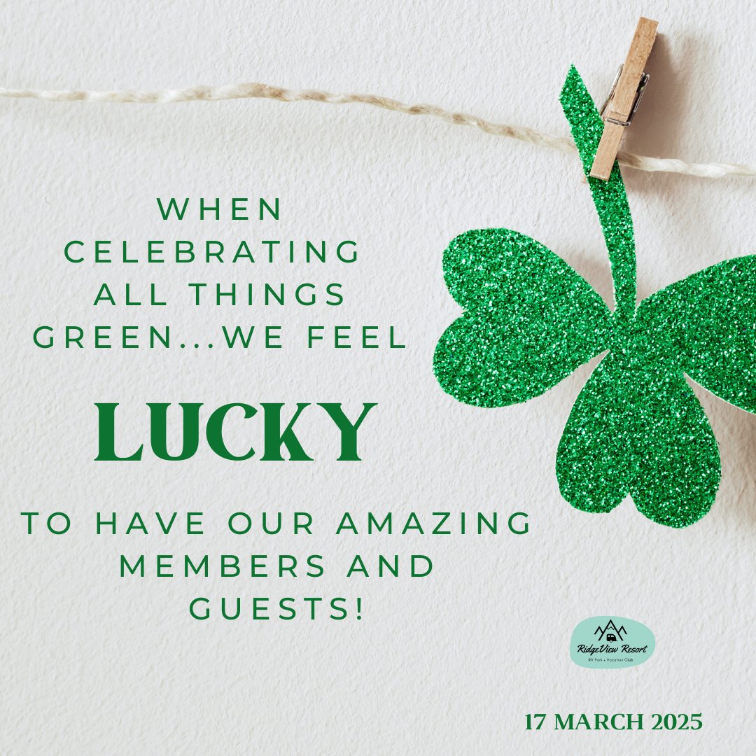 This St. Patrick’s Day, we celebrate our amazing guests and members who make Ridgeview a special place! Wishing you a day filled with good luck, great company, and maybe even a pot of gold! 🌈🍀 #HappyPlace #RidgeViewResort #hellobc #travelcv #radiumhotsprings
