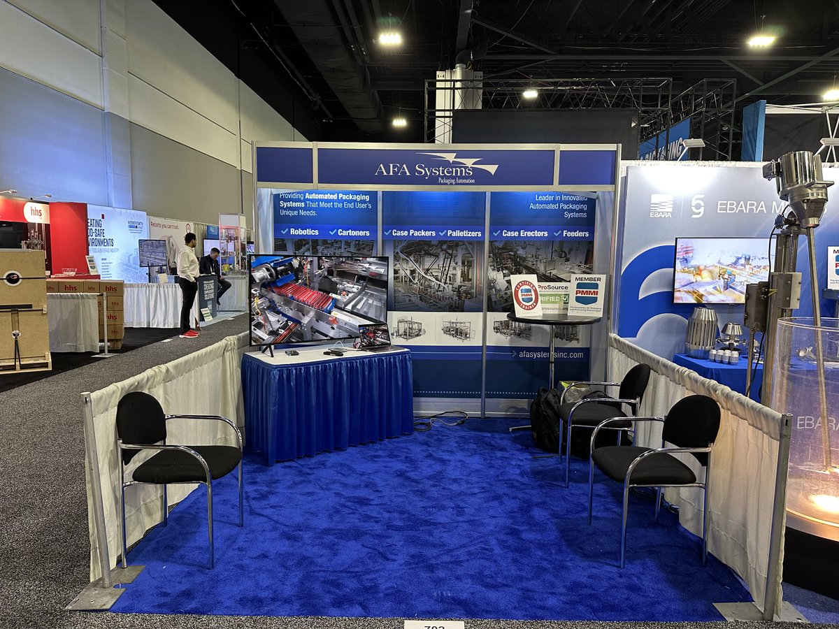 AFASystems's tweet image. Thank you to all the attendees for visiting AFA Systems Ltd. at Pack Expo Southeast 2025. #packagingmachinery #cartoners #casepackers