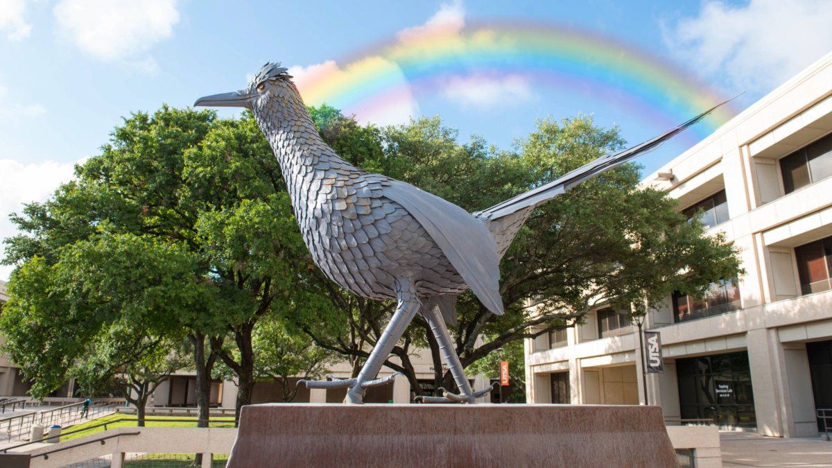 UTSA's tweet photo. Top of the morning to ya, 'Runners. Happy St. Patrick's Day! ☘️ 🌈 🤙 

#UTSA https://t.co/50lgG2r4T3