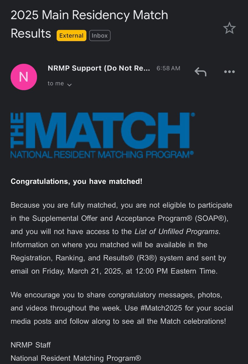 ADRequest's tweet image. #MatchDay #matchday2025 #ResidencyMatch