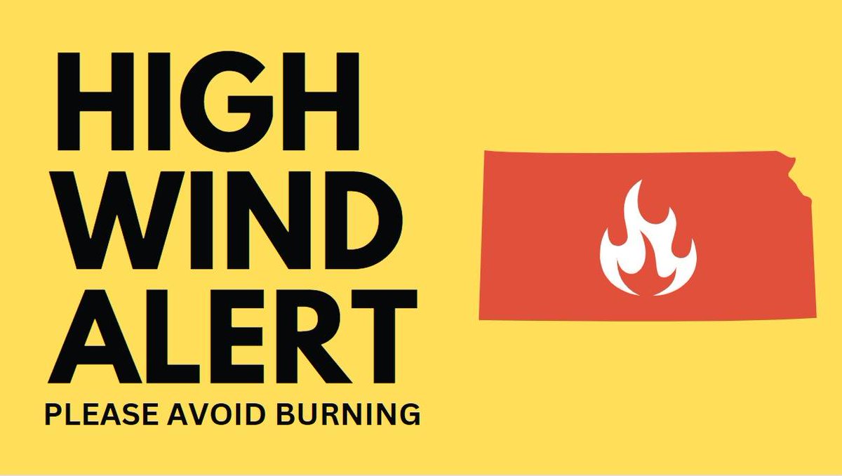 KDEM (@kansasemergency) on Twitter photo Wildland fire danger threatens most of Kansas today with strong winds across most of the state. It only takes a spark to start a fire that can quickly get out of control.
#kswx | #FireSafety | #fireseason2025 | <a href="/GovLauraKelly/">Governor Laura Kelly</a> | <a href="/KSForestService/">Kansas ForestService</a> | <a href="/ksfiremarshal/">Kansas Fire Marshal</a> Wildland fire danger threatens most of Kansas today with strong winds across most of the state. It only takes a spark to start a fire that can quickly get out of control.
#kswx | #FireSafety | #fireseason2025 | <a href="/GovLauraKelly/">Governor Laura Kelly</a> | <a href="/KSForestService/">Kansas ForestService</a> | <a href="/ksfiremarshal/">Kansas Fire Marshal</a>