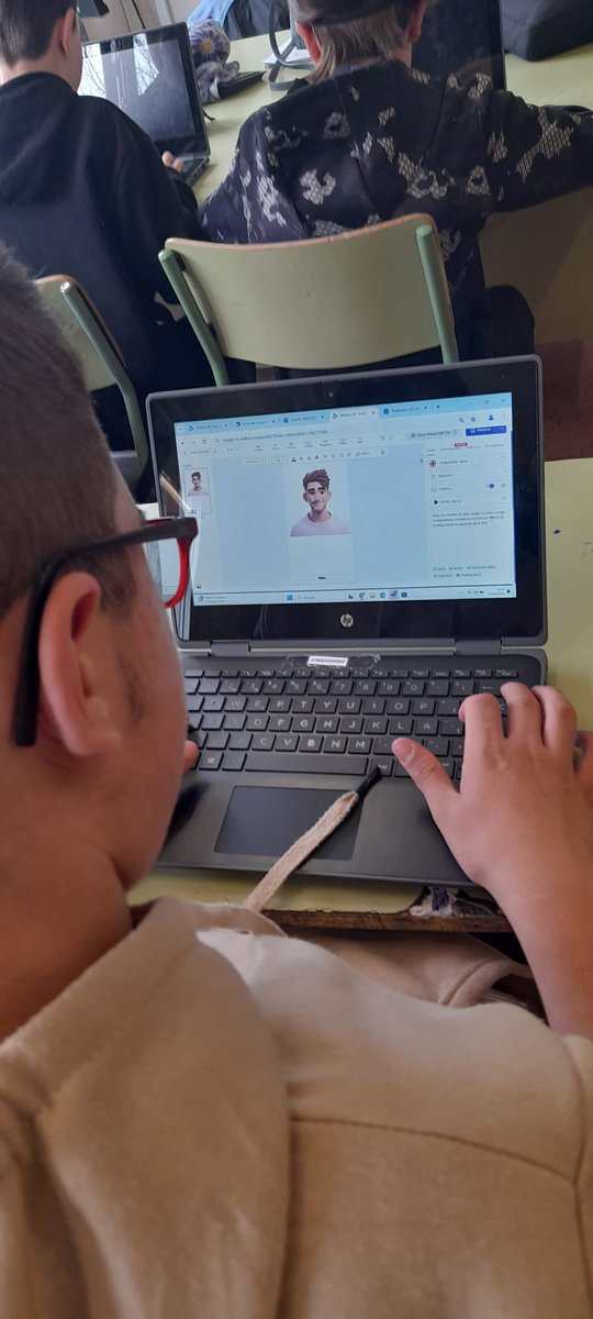 Nuevo proyecto eTwinning: _Cultural codes in literary works_, en colaboración con centros de Turquía, Serbia, Rumanía y España. Alumnos de 2°B creando vídeos de presentación con IA