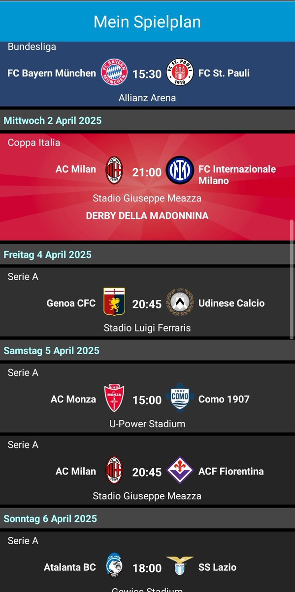 Und das wird ganz bestimmt nicht die gestörteste Woche meines Fußball Daseins oder?