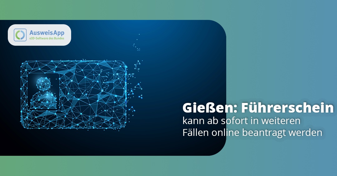#Gießen: Der #Führerschein kann jetzt in vielen Fällen online beantragt werden! 🌐🚗
Ab sofort sind Anträge auf Erweiterungen &amp; das Fahren mit 17 digital möglich!
So geht’s:
➡️ Identitätsnachweis mit #BundID
➡️ Daten eingeben
➡️ Dokumente hochladen
➡️ Bezahlung via PayPal