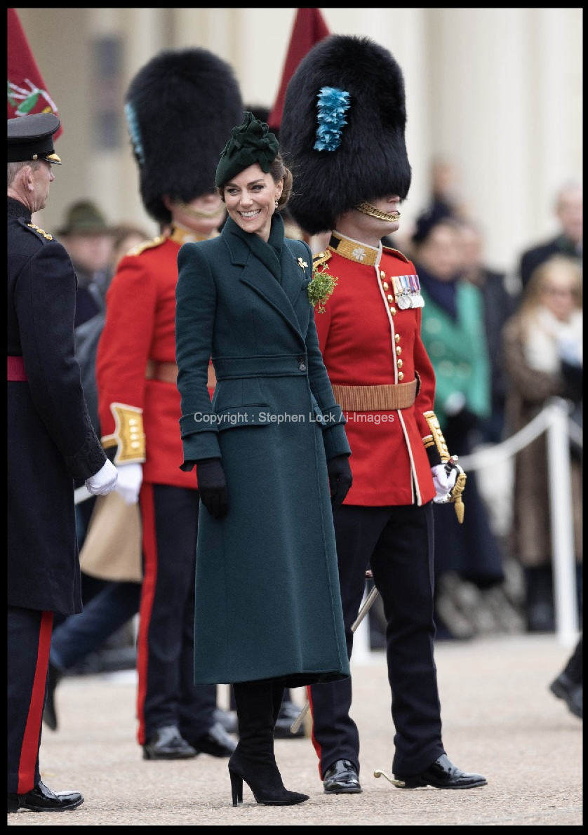 Stephen Lock's pictures of the Princess of Wales at the Irish Guards St.Patrick's Day Parade in London #Royals #KateMiddleton #kate #StPatricksDay2025 #princesscatherine